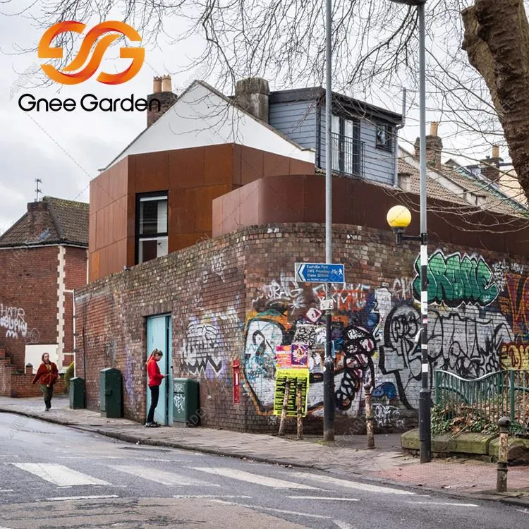 Corten stál utanhússklæðning