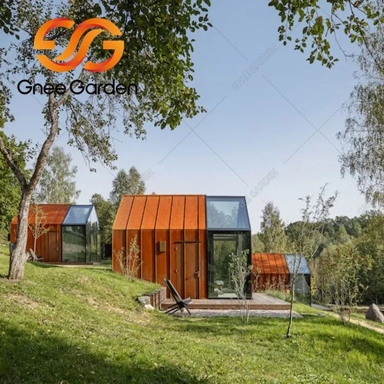 Corten stál ryðgaður málmframhlið