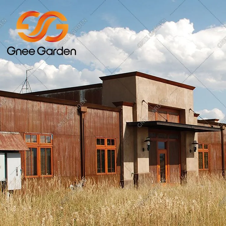 Bylgjupappa Corten stál þak