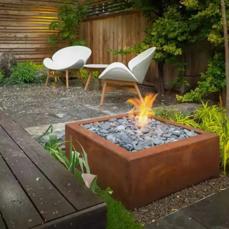 Corten Fire Pit própan