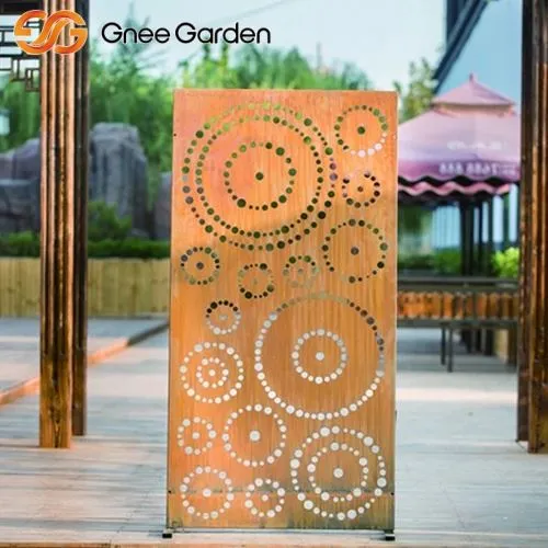 Corten Laser Cut Garden skjáir
