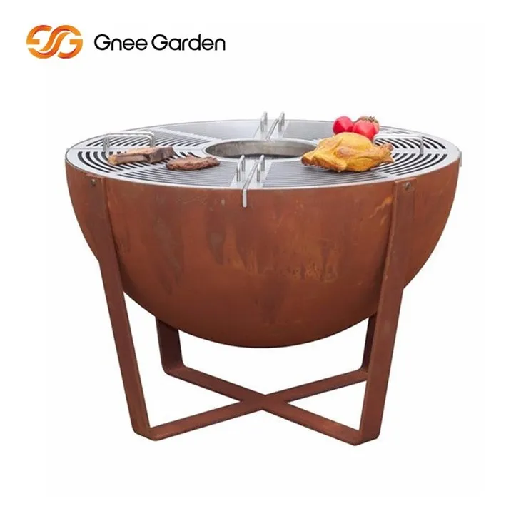 Corten Steel bbq kitchens