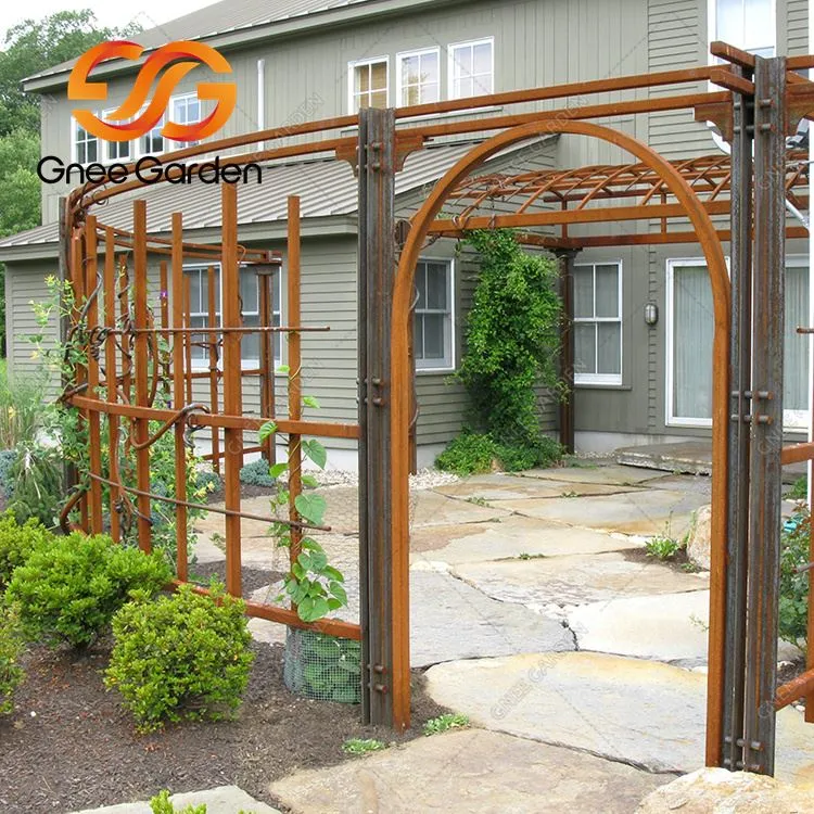 Corten Steel Luxury Garden Gazebo úti