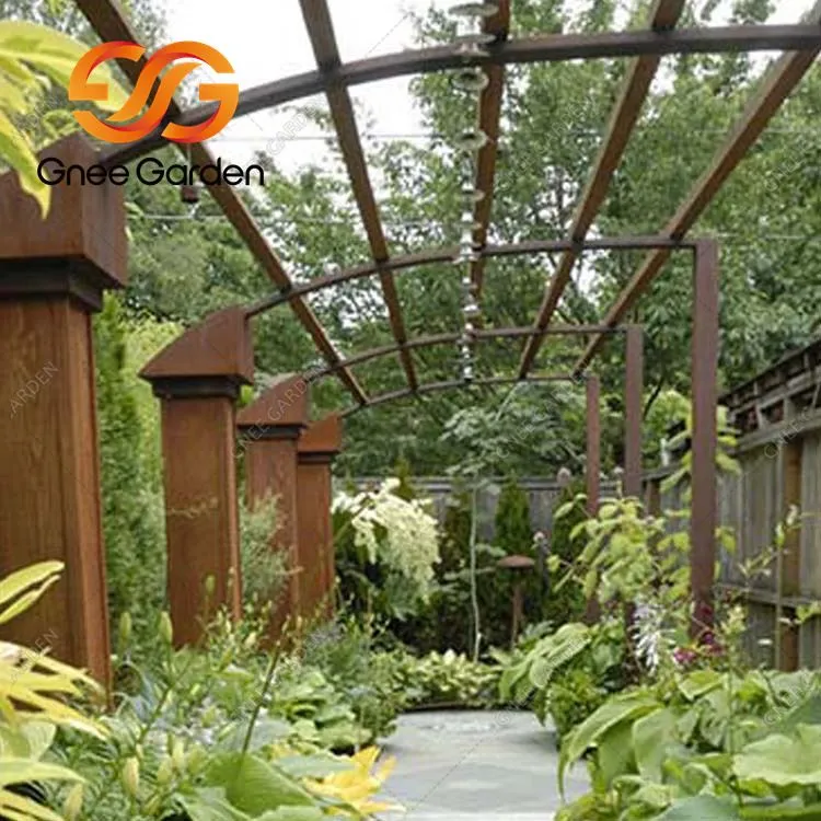 Corten   Steel   Metal   Gazebo   Stál   Roof