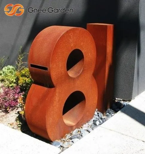 Corten Steel Metal Letterbox til sölu