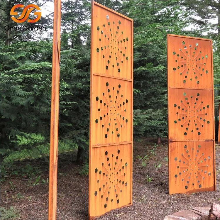 Corten Steel Metal Screen Panels
