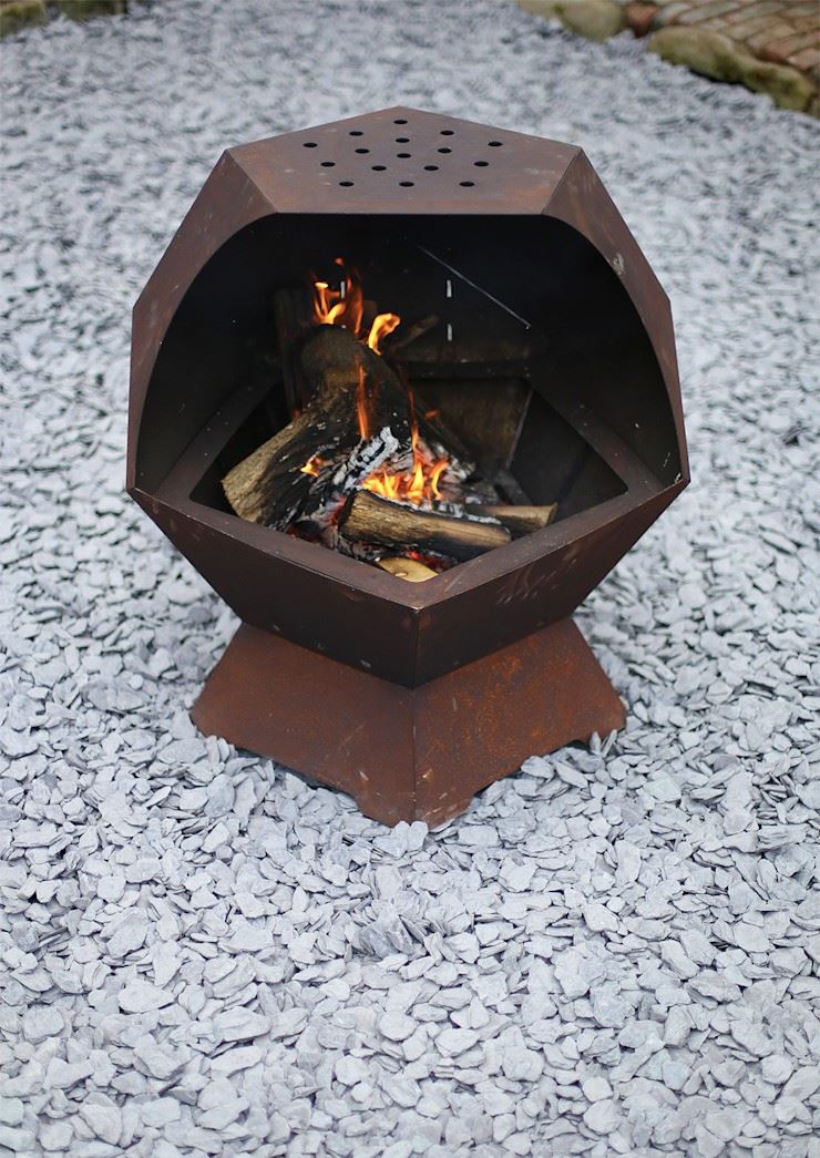 Corten Steel Outdoor Kitchen