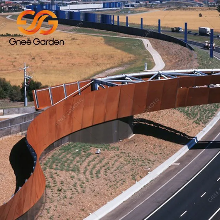 Corten Steel Truss Bridge