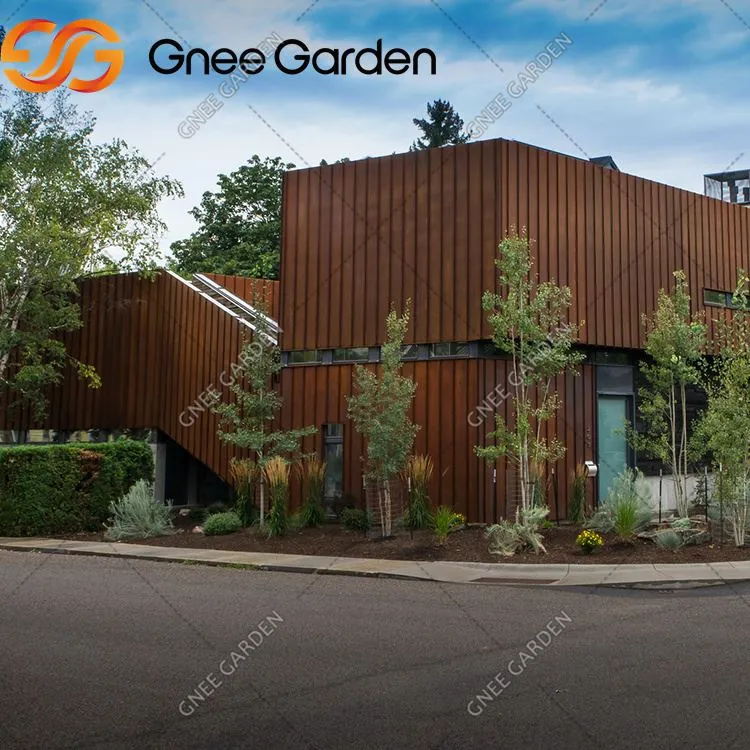 Corten stálvegg til að byggja framhlið