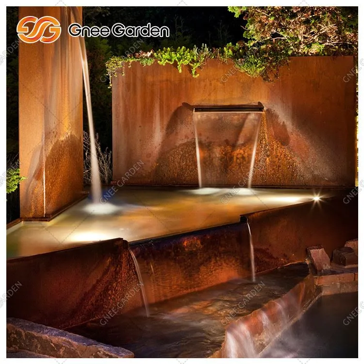 Corten Steel Water lögun