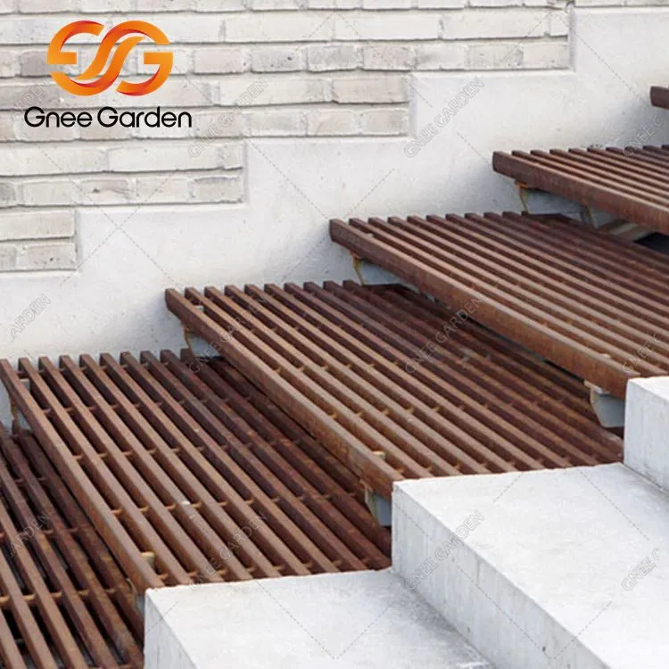 Sérsniðnir Weather Stál Garðstigar