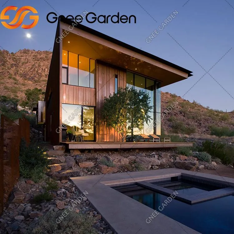 Skreytt framhlið Corten fortjaldveggur