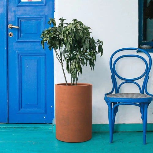 Corten Steel Metal Pot Corten Steel Metal Pot