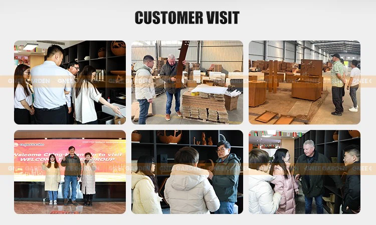 Corten steel backyard fireplace Corten steel backyard fireplace