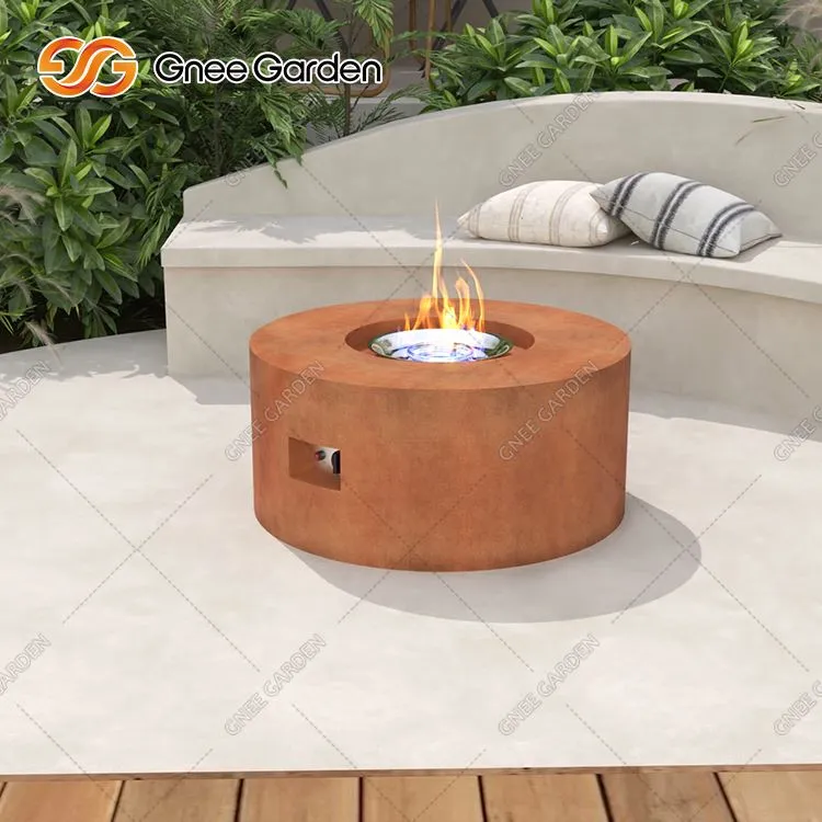 Stór Corten Steel Fire Pit