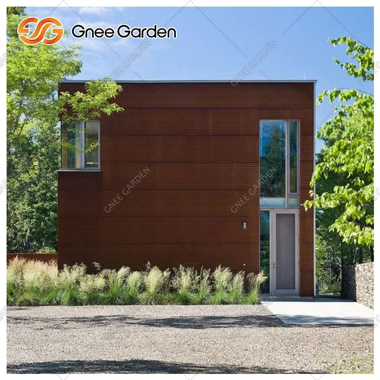 Corten Metal Building Innri veggspjöld