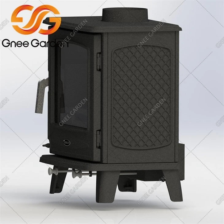 small cast iron fireplace