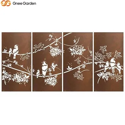 Corten stálskjár - endingargóðir og stílhreinir fyrir friðhelgi einkalífsins