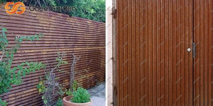 Modern Corten Steel Fence for Garden Privacy Modern Corten Steel Fence for Garden Privacy