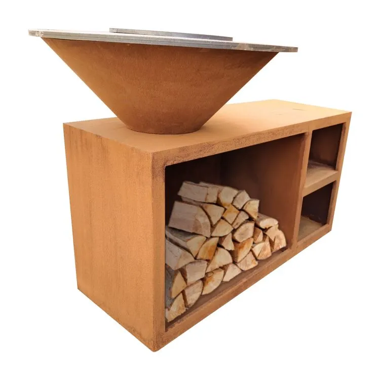 Úti grill Rusty Corten stál