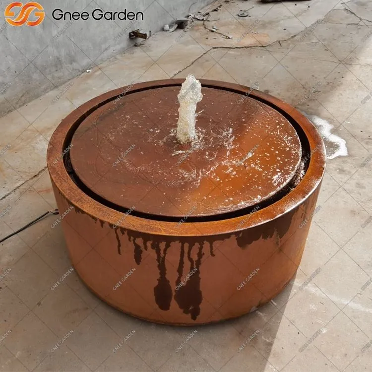 Úti Corten vatnsbúnaður með innbyggðri dælu