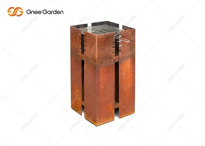 Corten Steel BBQ Charcoal Burning Corten Steel BBQ Charcoal Burning
