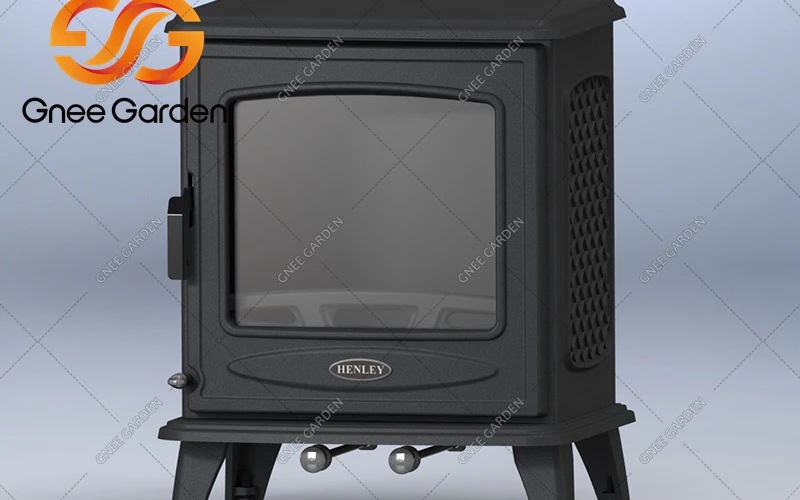 Cast iron wood stove with oven, wood burning stove Cast iron wood stove with oven, wood burning stove