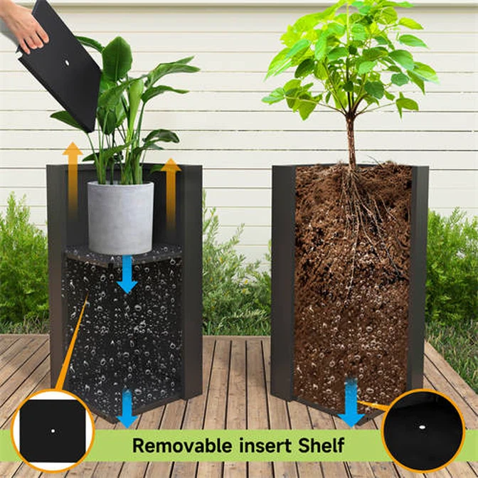 Outdoor Raised Garden Corten steel Large Planters Outdoor Raised Garden Corten steel Large Planters