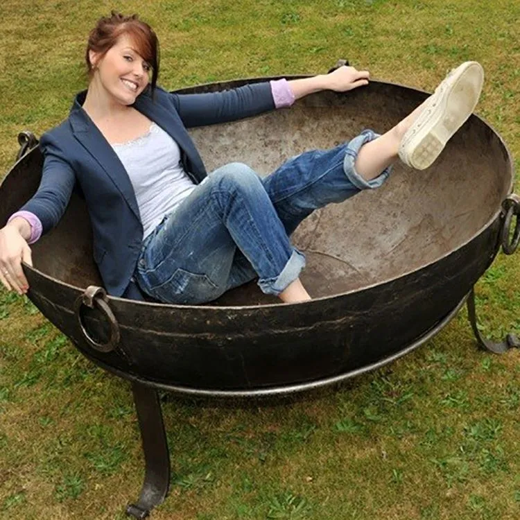 Rustic Metal Fire Pit