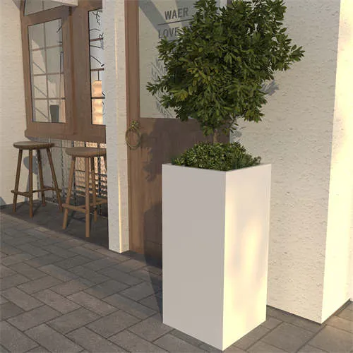 Hvít löng planta skrautleg sérsniðin