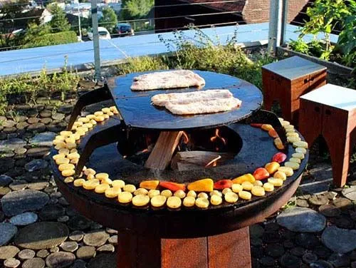 Viðareldað BBQ Grill